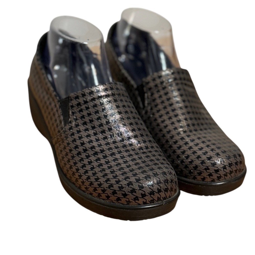 Ingaro Hayden Clogs Womens 7.5‎ Houndstooth Comfort Workwear Nursing